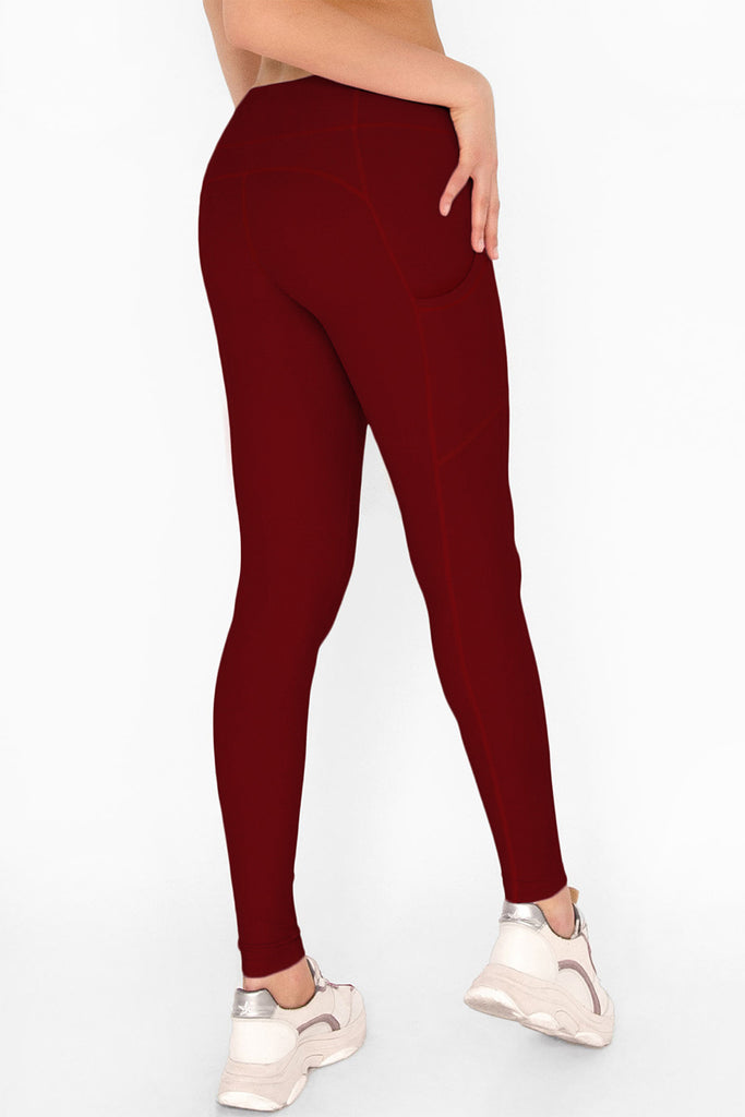 red workout pants