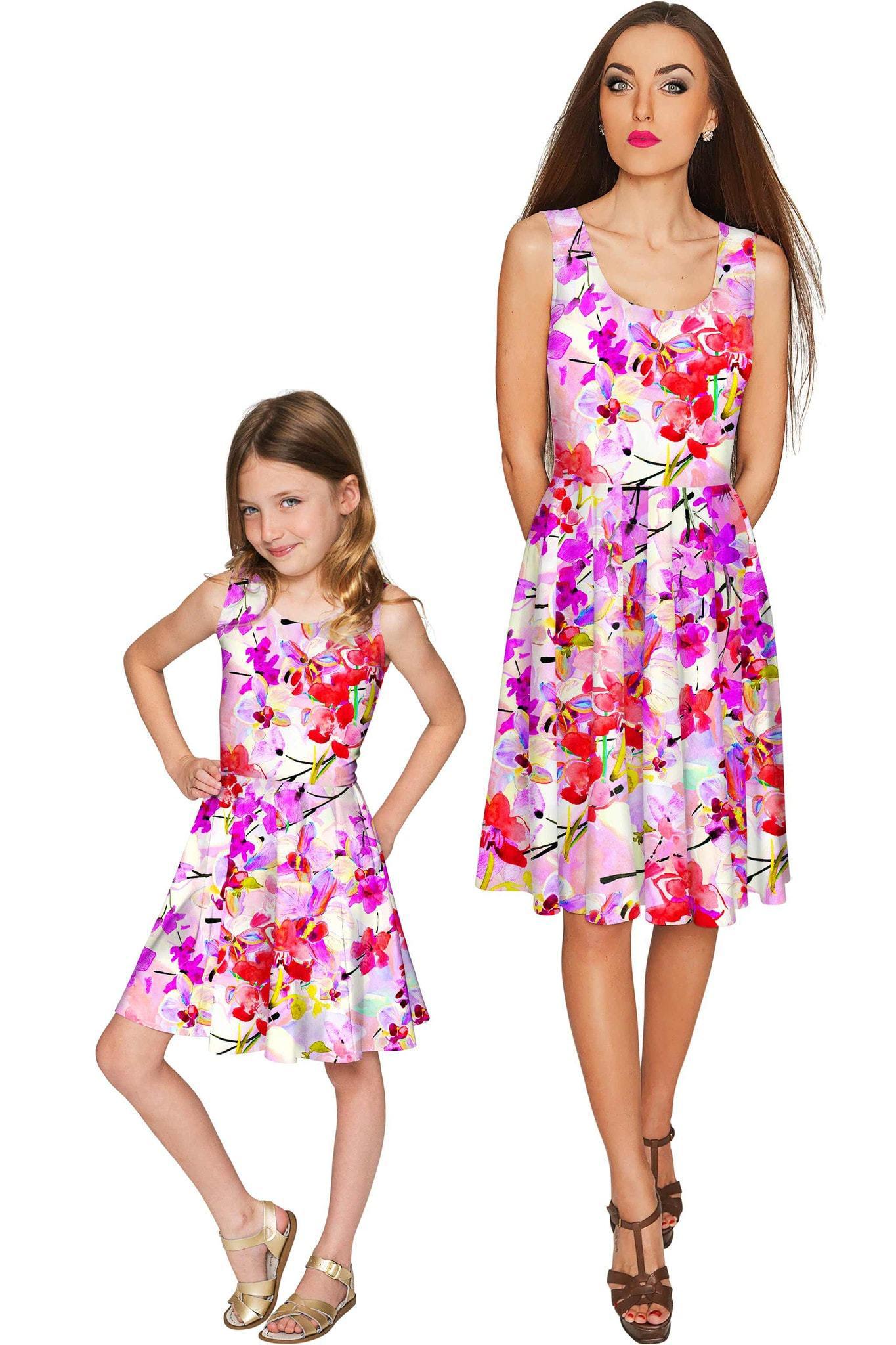 Orchid Caprice Mia Fit & Flare Skater Mommy and Me Dress