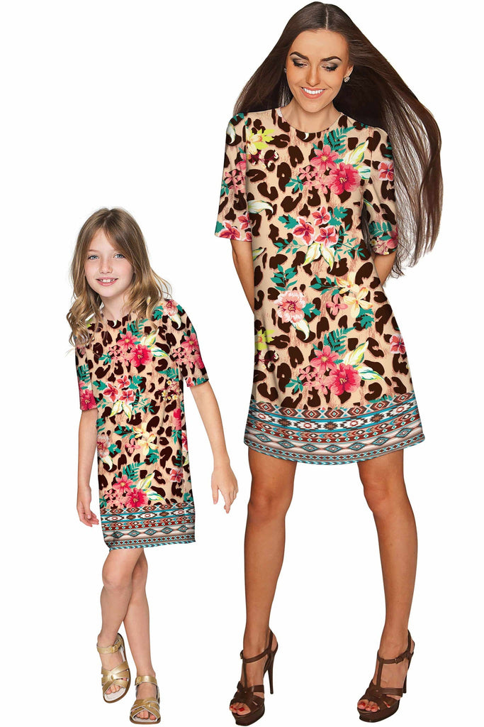girls leopard dress