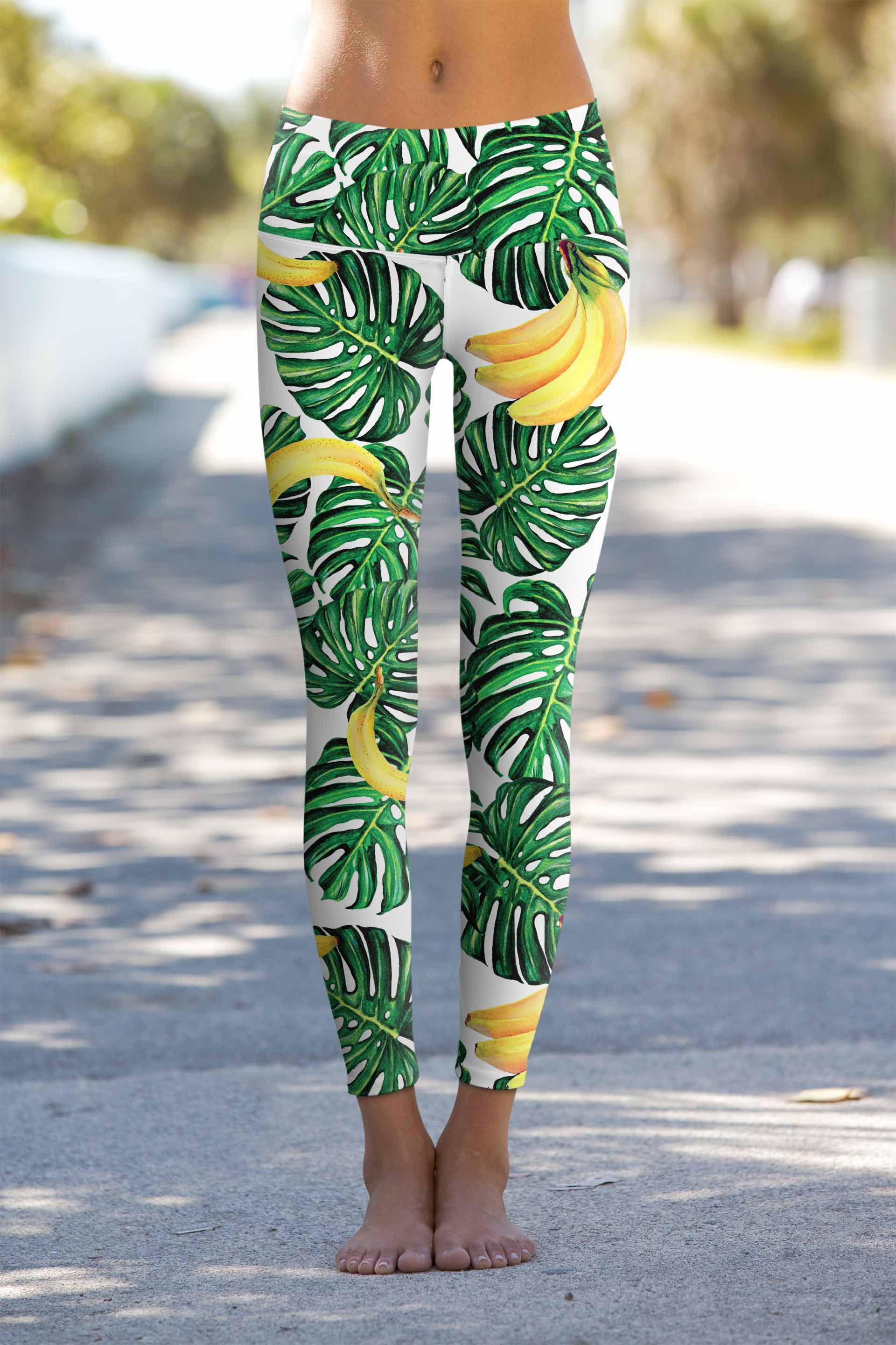 Nana-Banana Lucy Printed Performance Yoga Leggings - Women | Pineapple  Clothing
