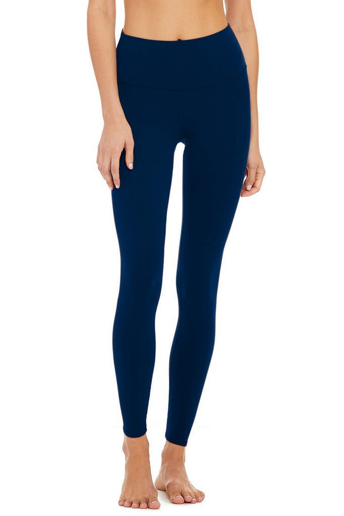 Navy Blue Recycled Lucy Performance Leggings Yoga Pants - Women ...
