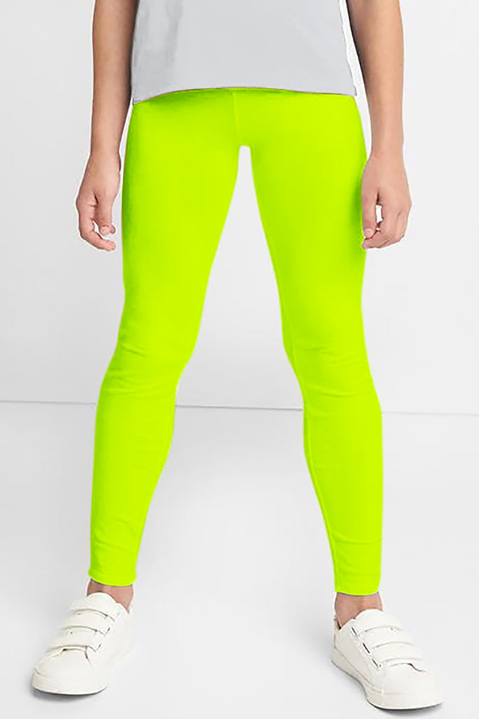 Nieuwjaar Afkorting Maryanne Jones Neon Yellow UV 50+ Lucy Bright Cute Stretchy Leggings - Kids | Pineapple  Clothing