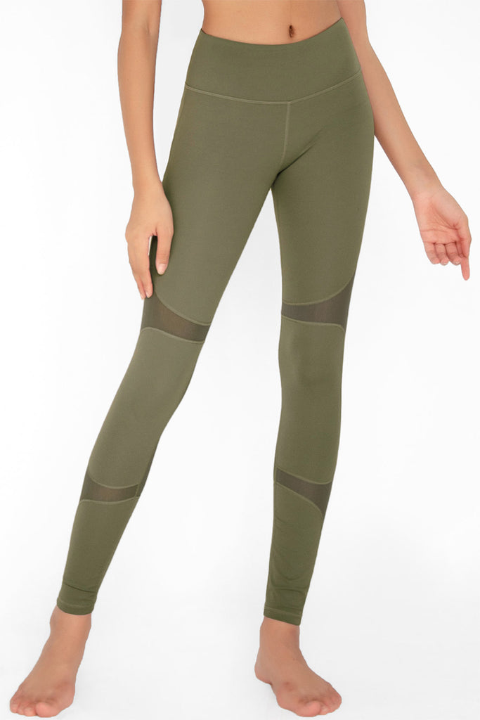 olive green high waisted leggings