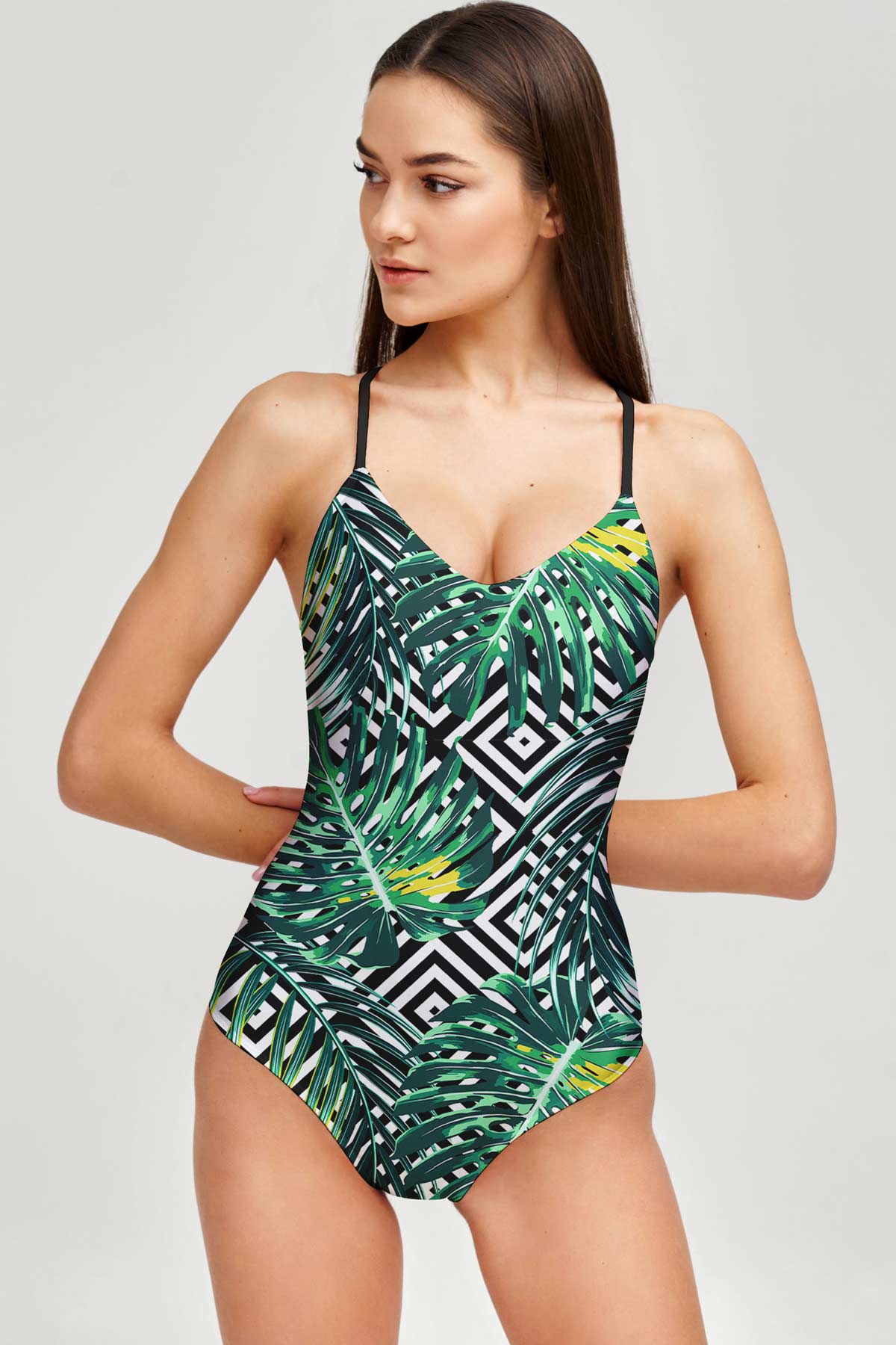 Palm Beach Nikki Crisscross Strappy Back One-Piece Swimsuit - Women