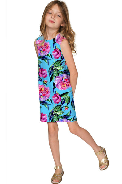 Peony Splash Adele Shift Party Mother and Daughter Dresses – Pineapple ...