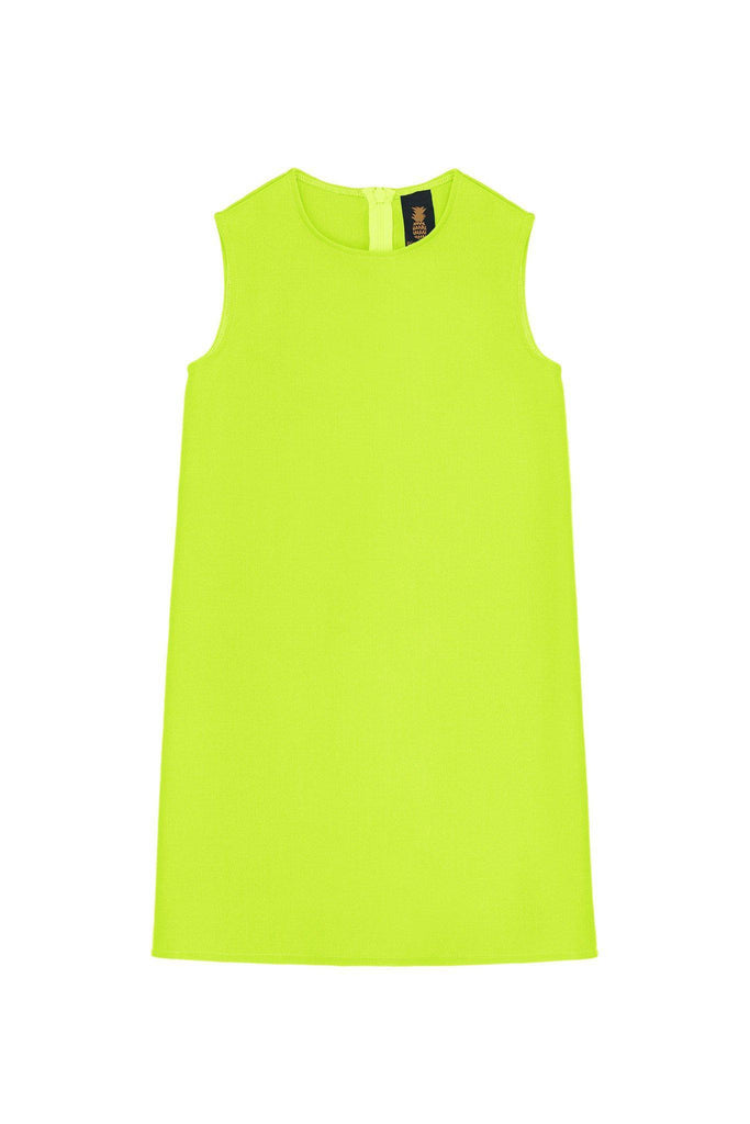 neon yellow sleeveless shirt