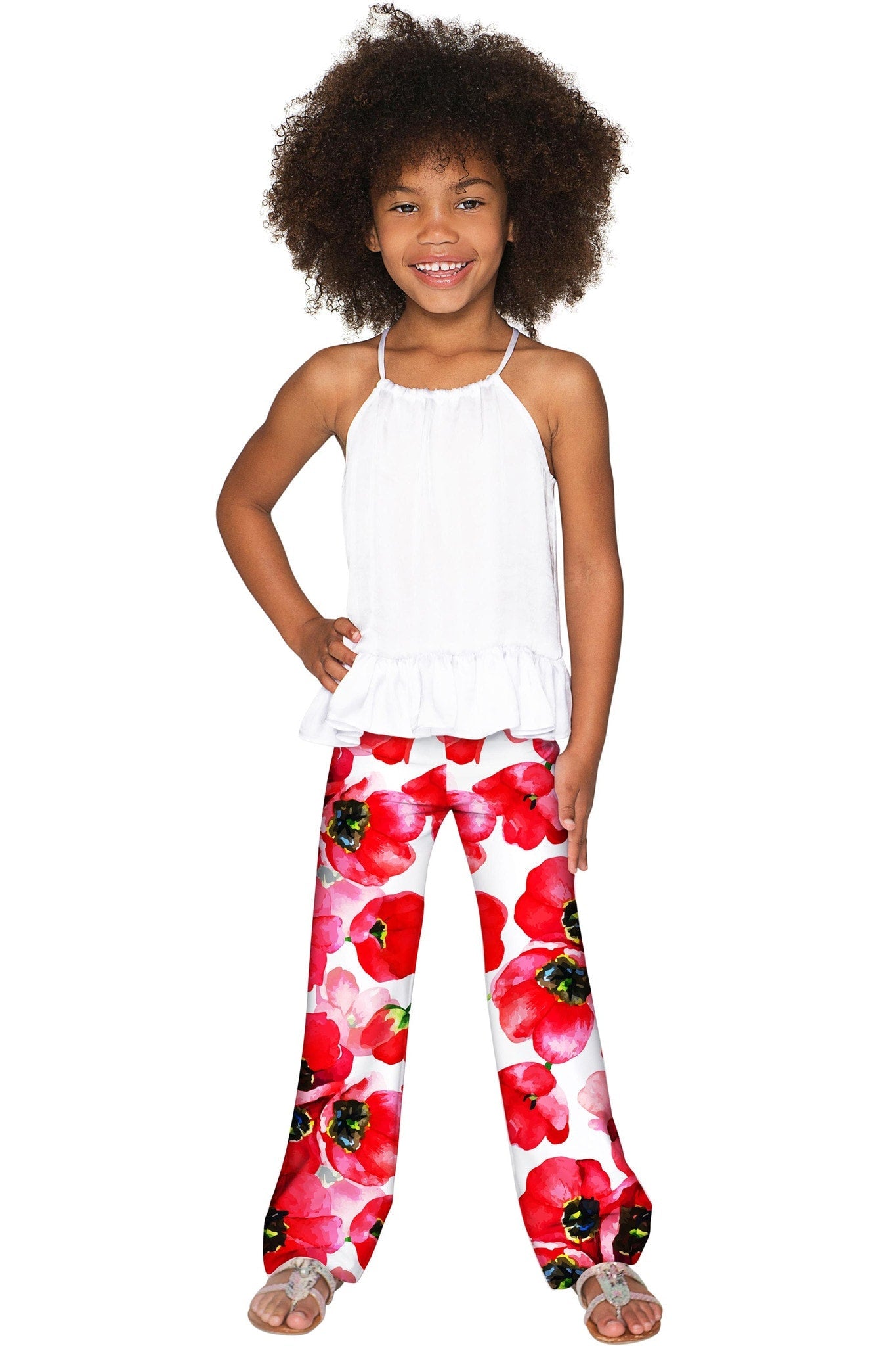 CLEARANCE! 65% off with code: VIP65 - Tulip Salsa Amelia Cute Summer Pull-On Palazzo Pant - Girls