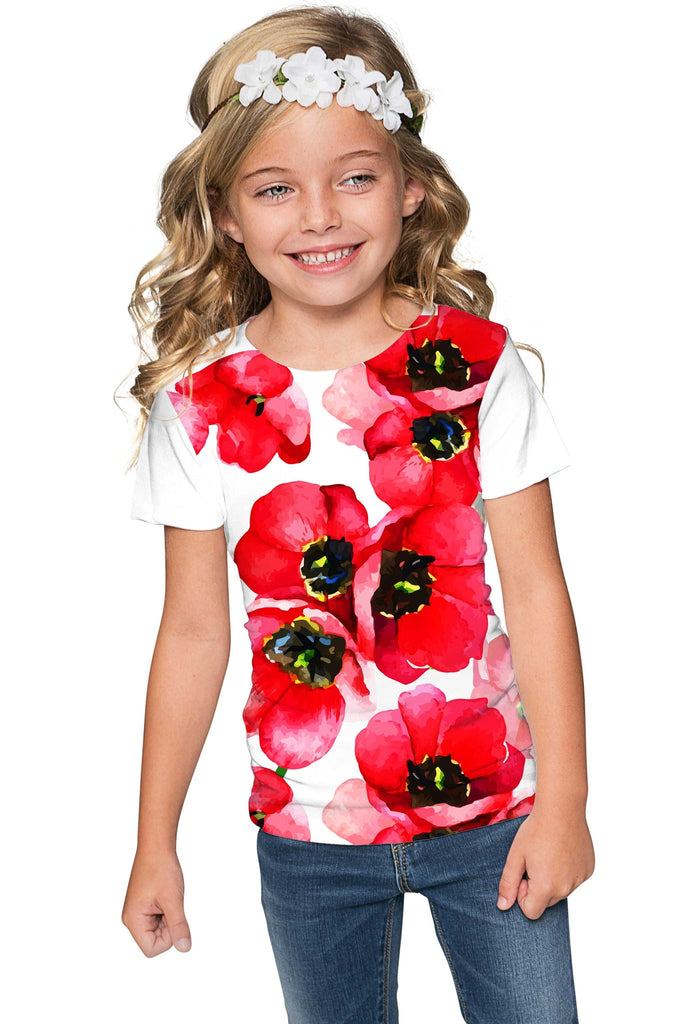 red floral t shirt