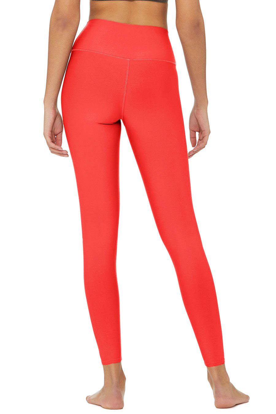 Neon Coral UV 50+ Lucy Bright Performance Leggings Yoga Pants - Women