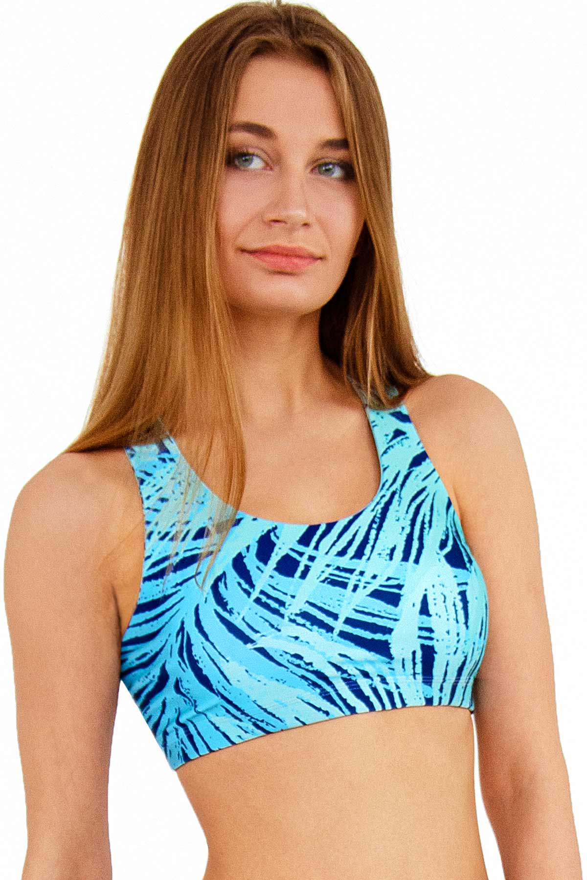 CLEARANCE! 65% off with code: VIP65 - Tropical Dream Stella Seamless Racerback Sport Bra - Women