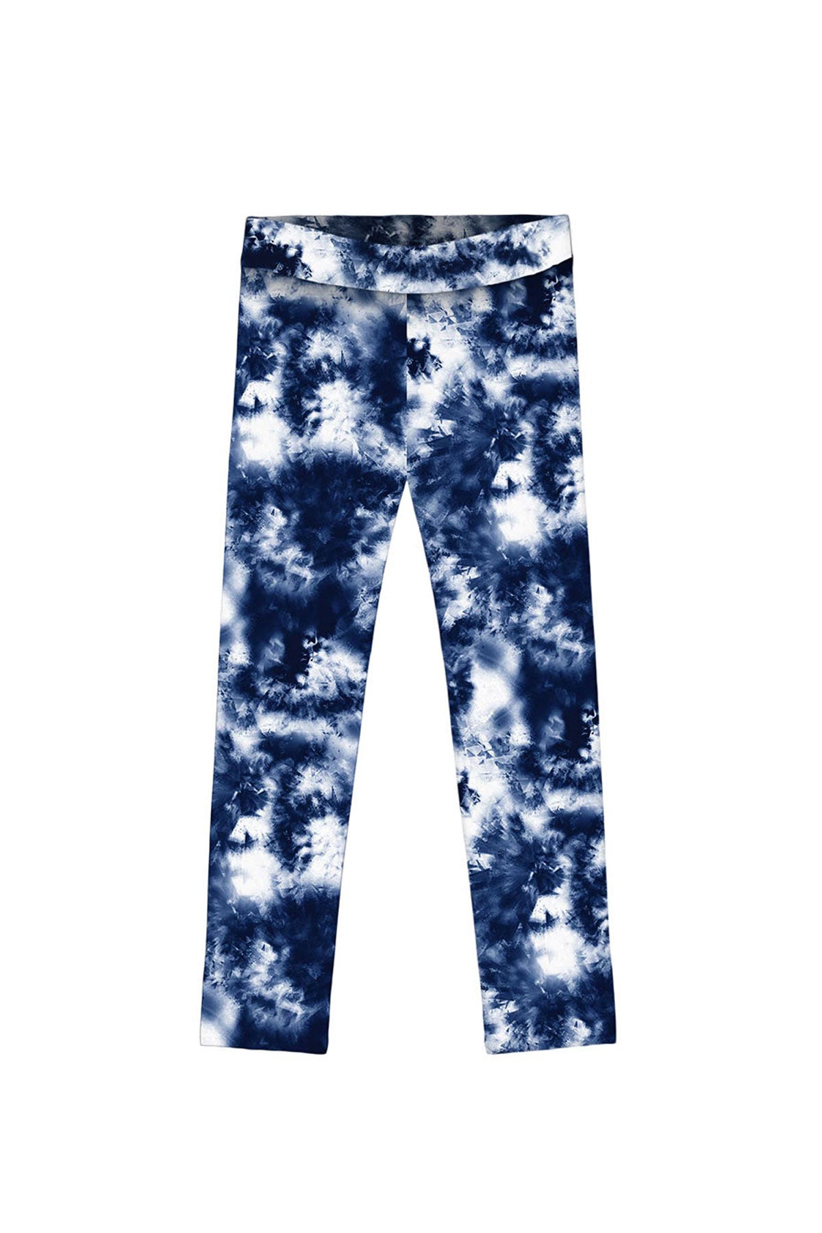 CLEARANCE! 65% off with code: VIP65 - Waterfall Lucy Blue Cute Tie Dye Printed Stretch Leggings - Kids