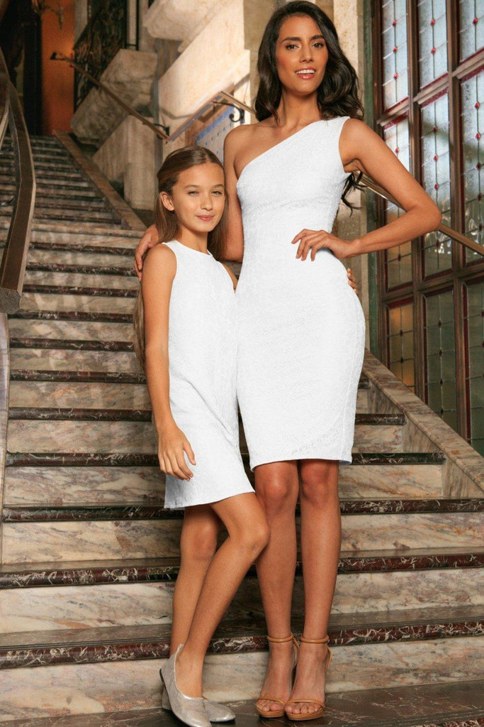 white dress for mom and daughter