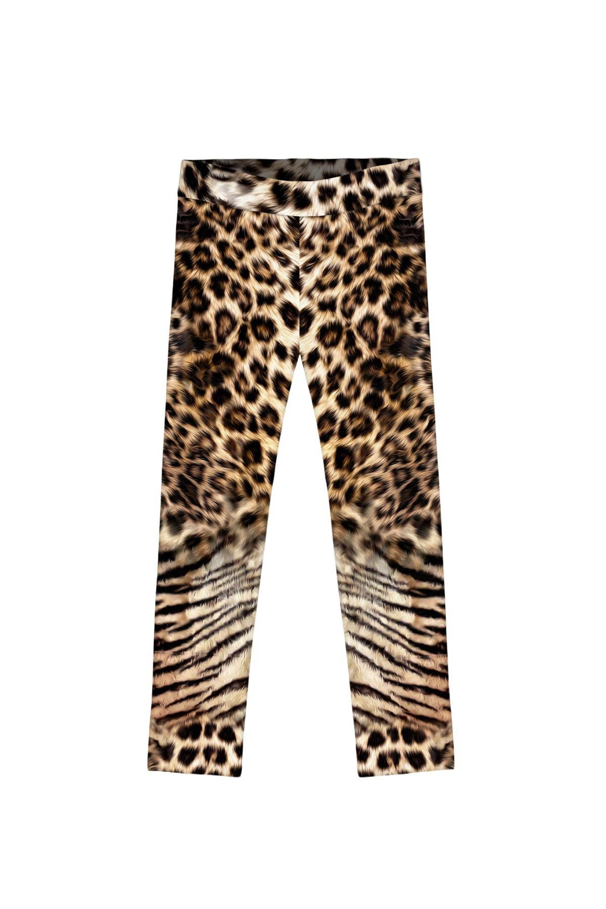 CLEARANCE! 65% off with code: VIP65 - Wild Instinct Lucy Brown Animal Leopard Print Leggings - Kids