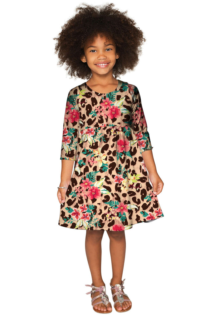 girls leopard dress