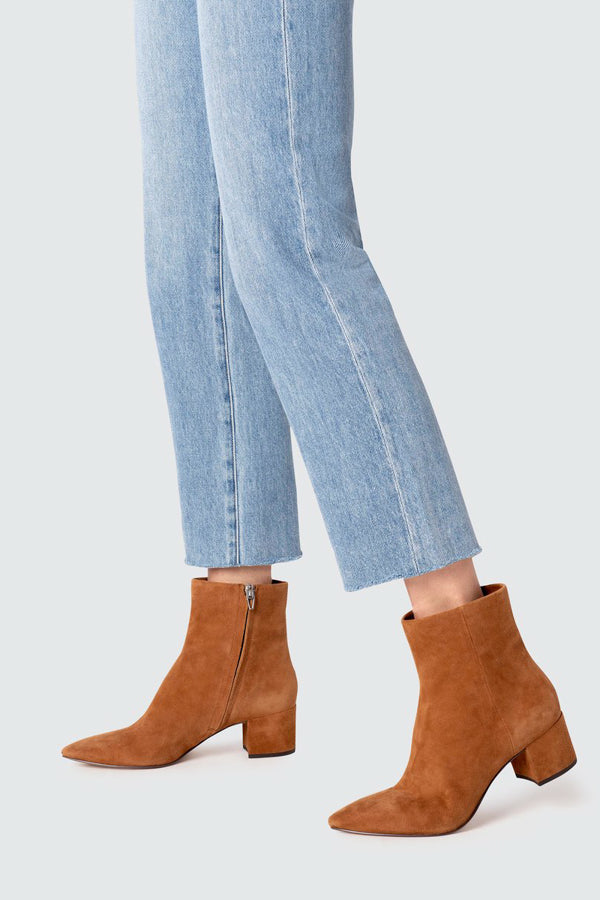 Dolce Vita Bel Booties- Brown Suede 