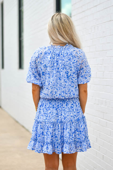 Blending In Dress - Blue