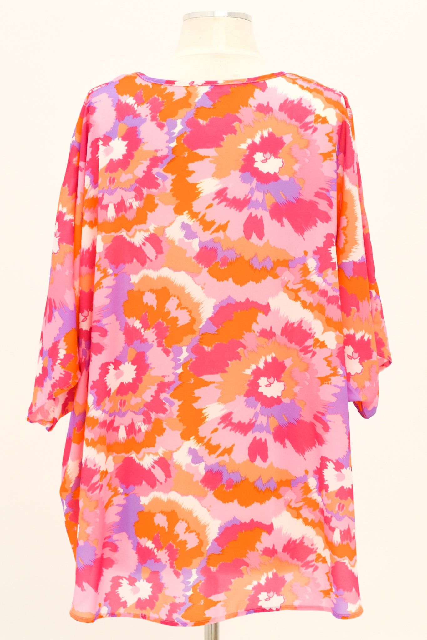 Tropical Plans Top - Pink & Orange