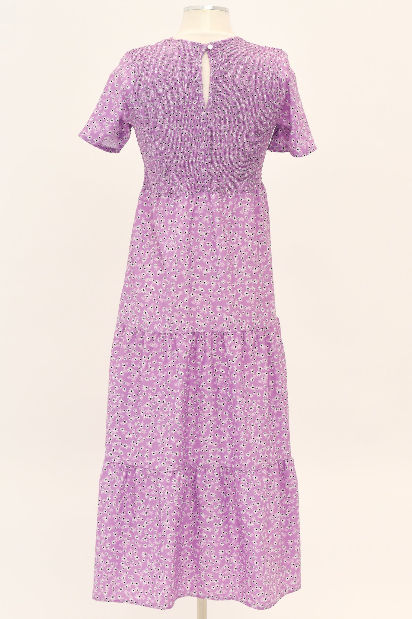 Floral Follies Midi Dress - Purple