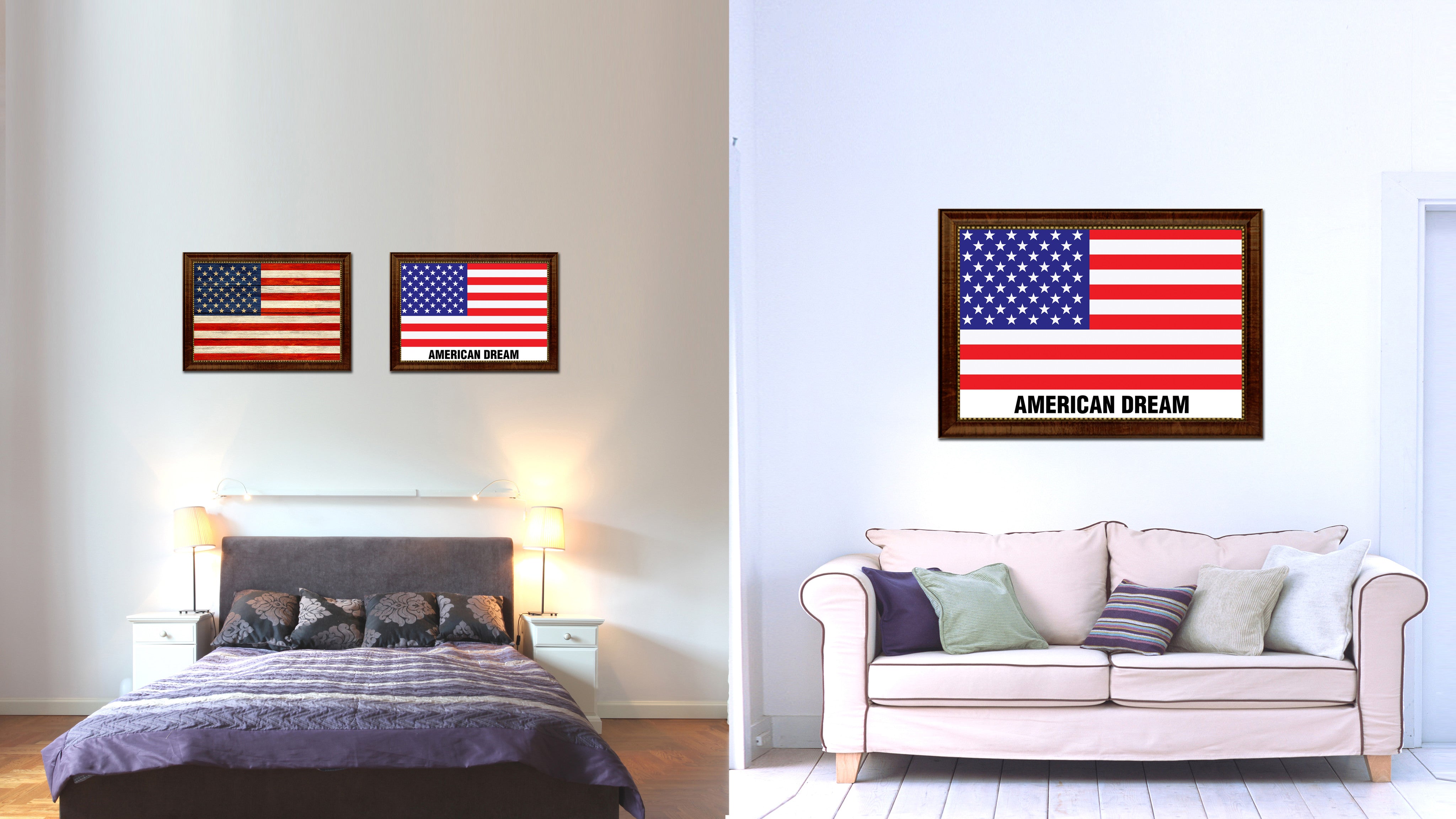 American Dream USA Flag Patriotic Office Wall Home Decor