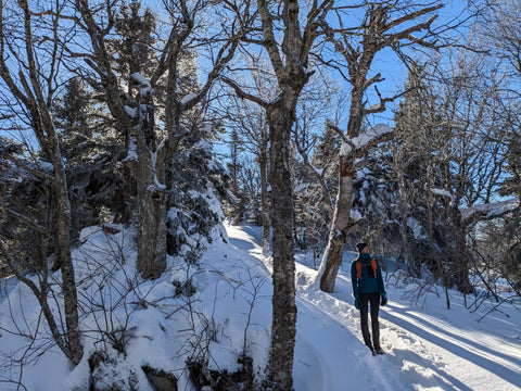 Hiking at Parc national du Mont-Mégantic in Quebec