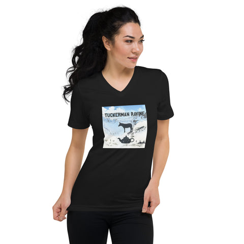 "Tuckerman Ravine: A** Over Tea Kettle" Unisex Short Sleeve V-Neck T-Shirt: https://rmfullerton.com/products/unisex-short-sleeve-v-neck-t-shirt