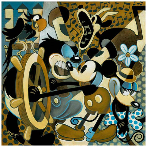 Hugs and Kisses Mickey Mouse and Minnie Mouse by Tim Rogerson