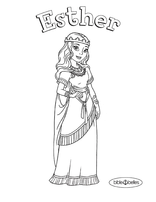 Esther Coloring Pages | Coloring Page Blog