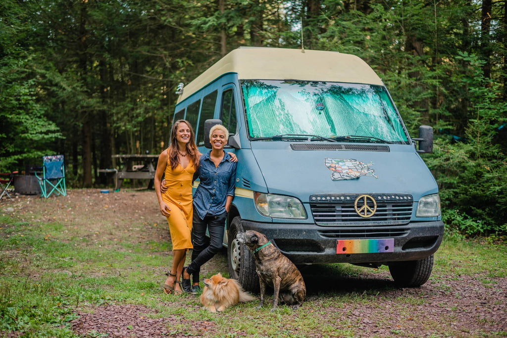 Nat and abi and their sprinter van