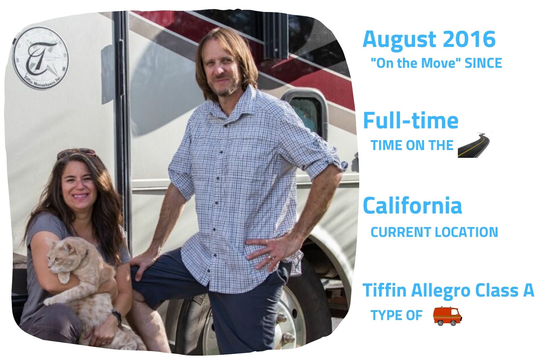 Camille and Bryce give an interview with Maca about their Full-time RVing experience