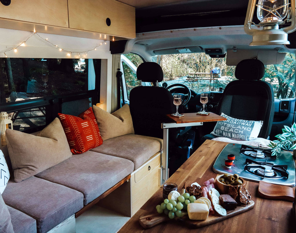 Inside emsvanlife van