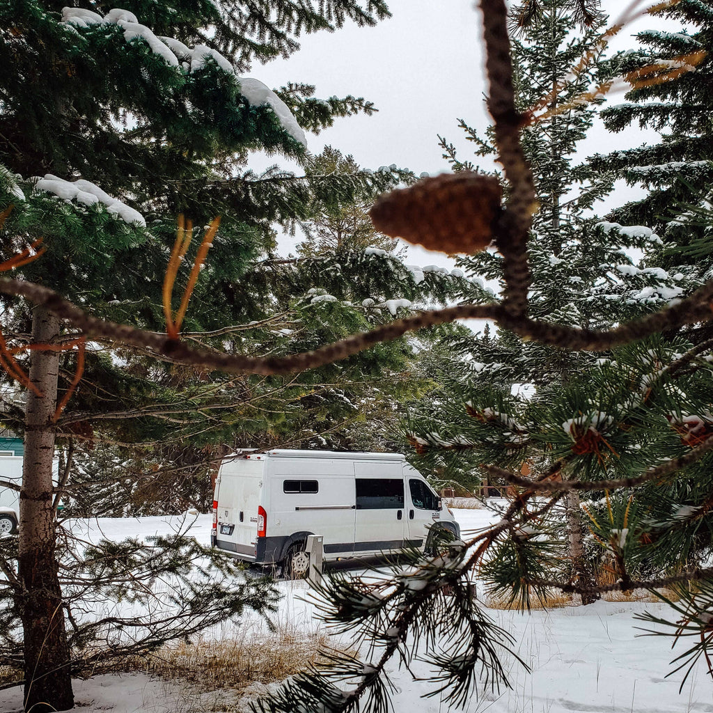 emsvanlife vanlife in winter