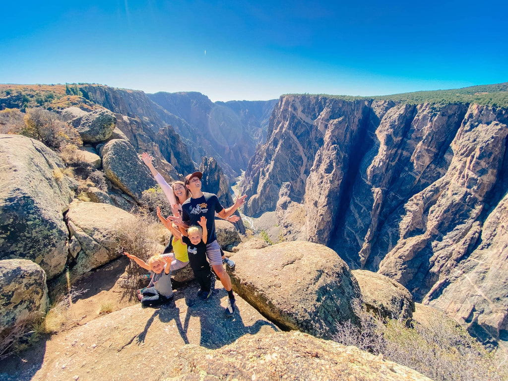 Hiking in a canyon - the andersons