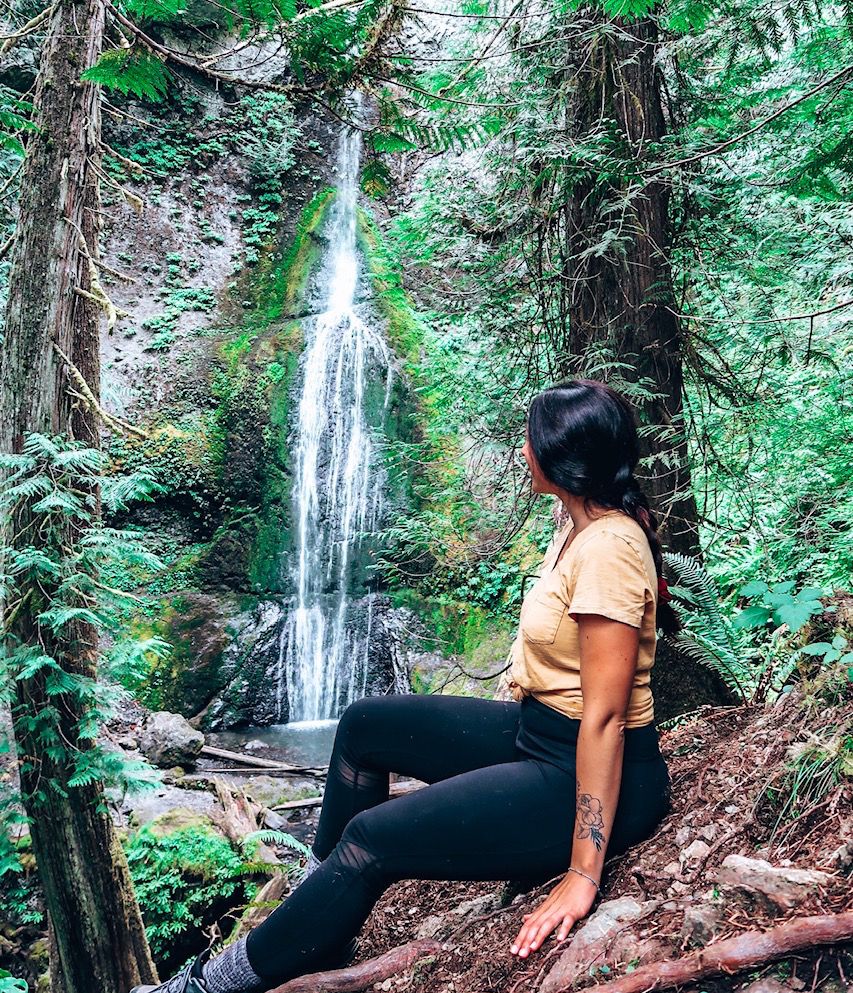 Kristin holden in the forrest hike