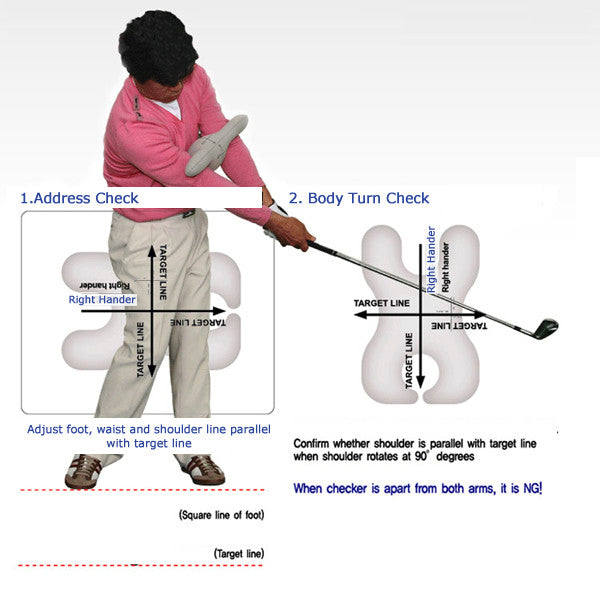 Elixir Golf Swing Plane Training Aid With Air Cushion Strap