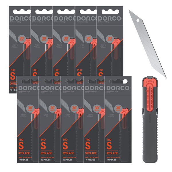 Pack of 10, DORCO Professional Quality Utility Box Cutter Knife S102 - –  TheElixirUSA