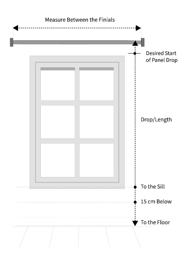 How to measure tie top curtains