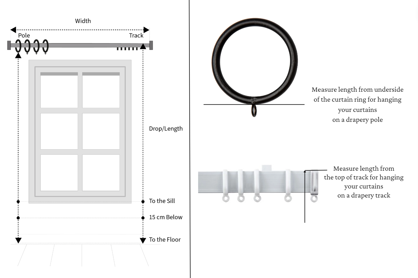 How to measure pinch pleat drapery length