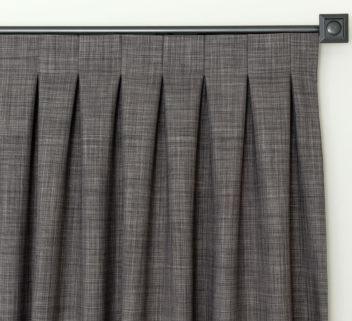 What are inverted box pleat curtains