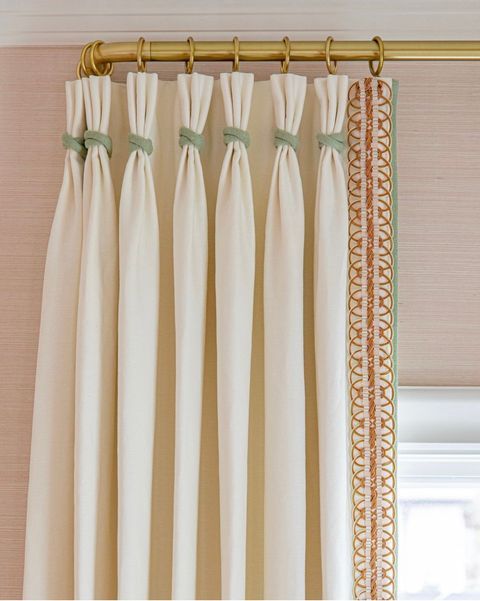 Triple pinch pleat curtains