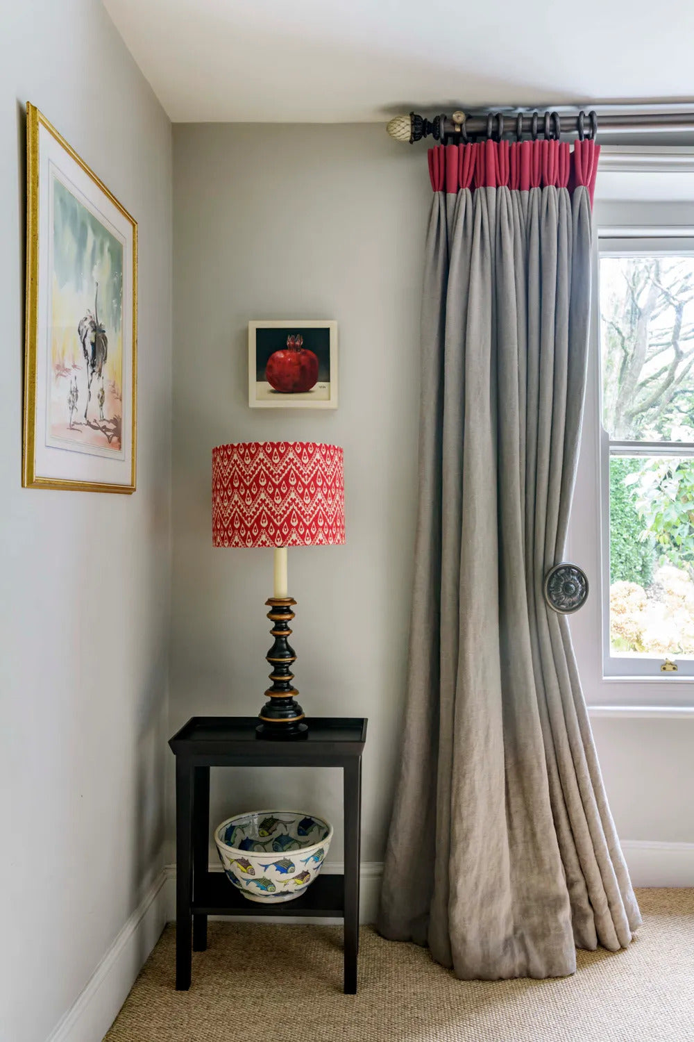 Triple pinch pleat curtains