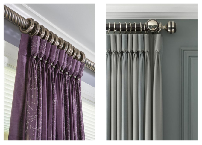 What are goblet pinch pleat curtains?