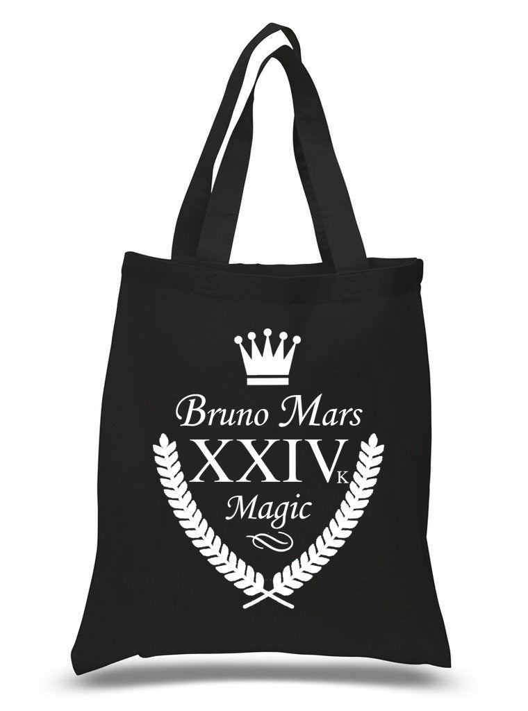 Bruno Mars "XXIVk 24k Magic Album Shield" 100% Cotton Tote Bag