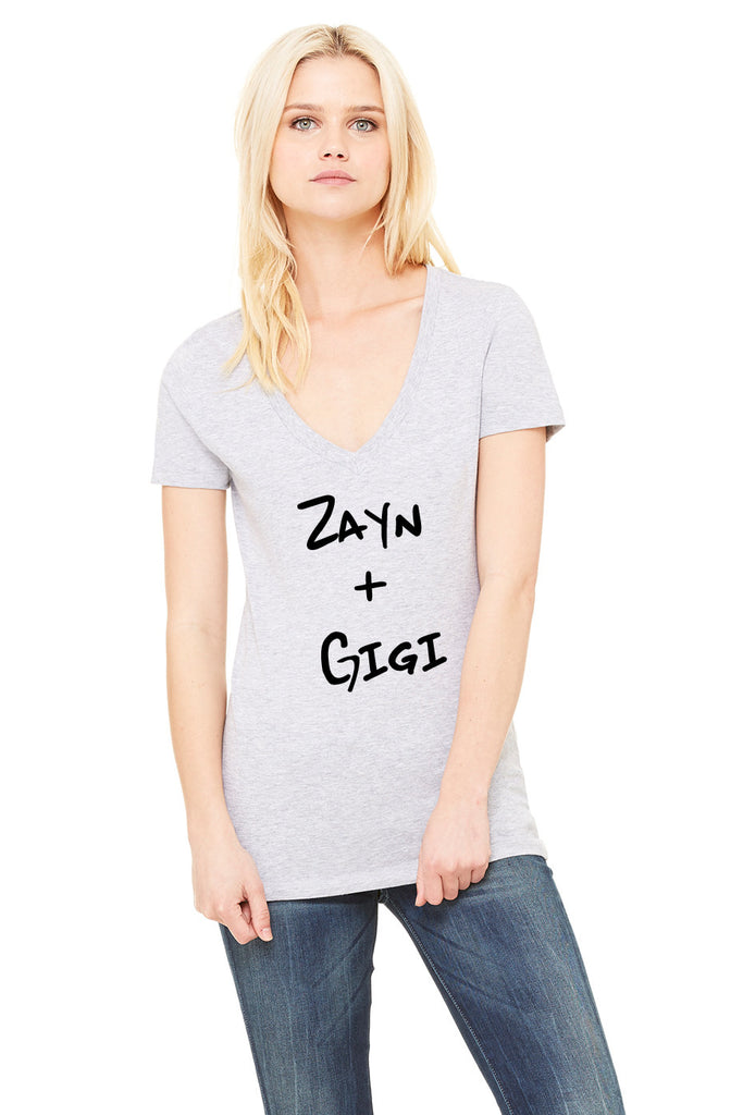 Zayn Malik Gigi Hadid Zayn Gigi V Neck T Shirt