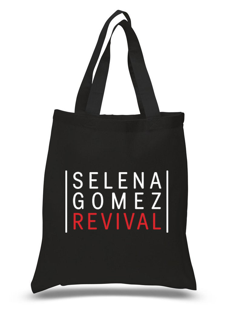 Selena Gomez "Selena Gomez - Revival" Red 100% Cotton Tote Bag