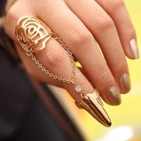 Nail it with Gold Nails Jewelry