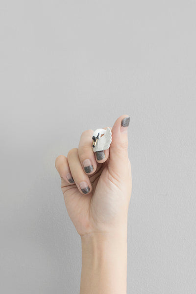 BALLERINE BIRDS swan ring