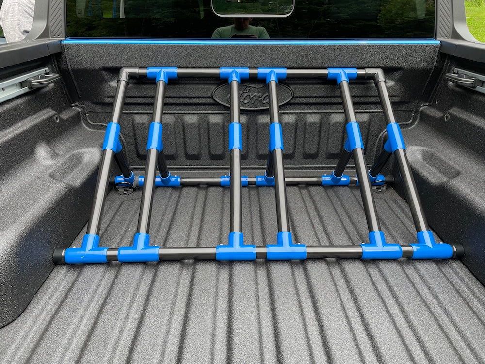 PVC Pipe e-Bike Rack for Fat Tires from Rear