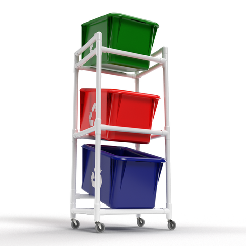 pvc recycling cart