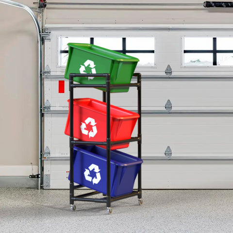 recycling mobile cart pvc