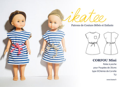 Tutoriel offert - Robe pour poupée CORFOU MINI – ikatee